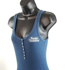 Harley Davidson Ladies Muscle Shirt Studded  Sz S